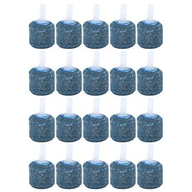 Imagem de CUOFYUNL 20 PCS Arenito Azul Aquário Bomba de Oxigênio Aeração Pedra de Ar Tanques de Peixes Pedras Bolha Acessório