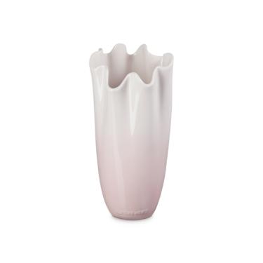 Imagem de VASO DE FLOR RUFFLE LE CREUSET 2L EM CERÂMICA SHELL PINK 81323007770099