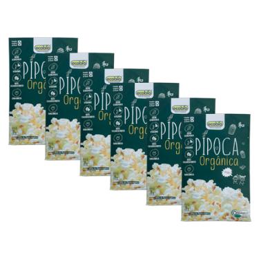 Imagem de Kit 6X: Milho de Pipoca Orgânica Micro-ondas Ecobio 70g