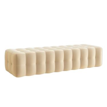 Imagem de KEG801302 Banco otomano adornado moderno, bancos estofados de quarto banco de apoio para os pés, banco com destaque para entrada, sala de jantar, sala de estar, quarto, final da cama decorativa