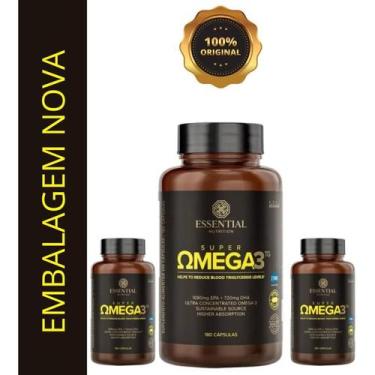 Imagem de Kit 3 Unidades Super Ômega 3 TG 1000mg 180 Cápsulas Softgel Ultra Supe