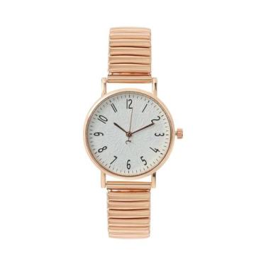 Imagem de Relógio De Pulso Feminino Elegante De Quartzo Com Mostrador Redondo Cl