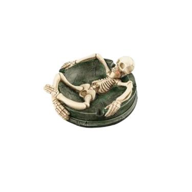 Imagem de Cinzeiros de casa modernos para cigarros cinzeiro ao ar livre personalidade criativa esqueleto corpo resina cinzeiro decoração de mesa para casa ornamentos decoração de casa