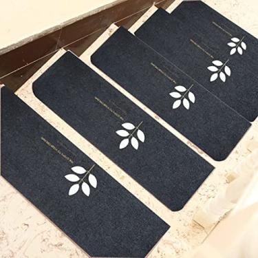 Imagem de KIDYBO Tapetes de escada para degraus de madeira, conjunto de 15 passadores de escada luminosos autoadesivos antiderrapantes para idosos, crianças e animais de estimação