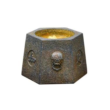 Imagem de Ornamentos de água retrô para ambientes internos, fontes de cascata para decoração de escritório em casa, decoração de casa (cor de tijolo)