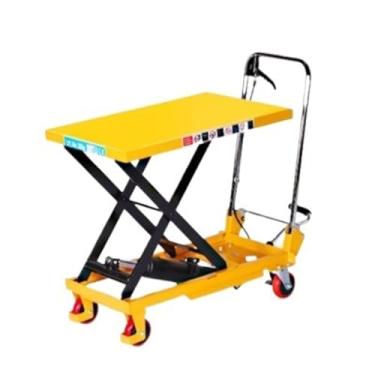 Imagem de Plataforma de andaime para carrinho de mesa elevador móvel para oficina de armazém, andaime elétrico doméstico (tesoura única de carga de 500 kg)