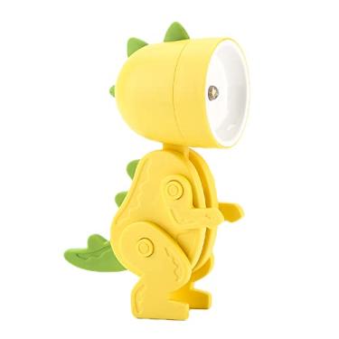 Imagem de Luz de Noite Dinossauro Desenho Animado Lâmpada Mesa LED Fofa DIY Portátil com Ângulo Ajustável para Estudantes Quarto Bebê Aparelhos Livros
