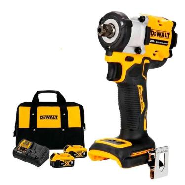 Imagem de Kit Chave Impacto 1/2 Bateria 20V Dewalt Dcf922B-B3 + 2