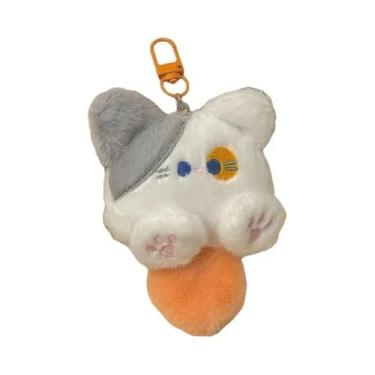 Imagem de Corda De Telefone Com Cauda De Gato De Pelúcia Laranja, Pingente Diver