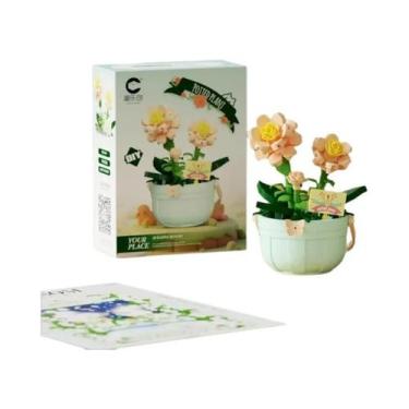 Imagem de Blocos De Montar Em Forma De Cesta Floral, Presente De Natal, Brinqued