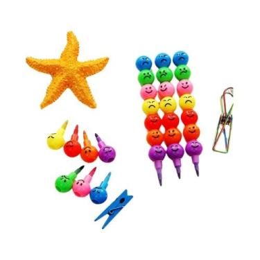 Imagem de Caneta De Grafite Infantil Em Formato De Pirulito E Bloco De Montar, 1