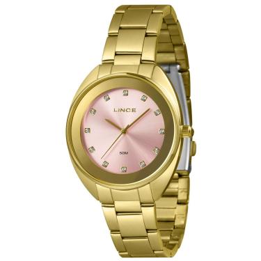 Imagem de Relógio Lince Feminino Ref:Lrgj151l38 R1kx Casual Dourado