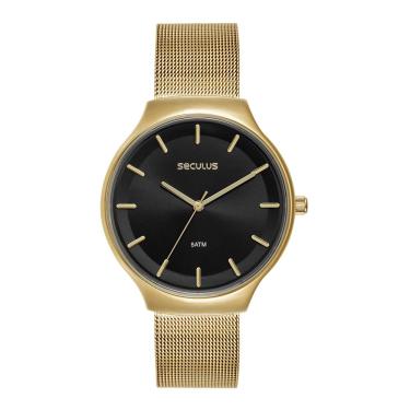 Imagem de Relógio Seculus Feminino Ref: 77317lpsvds2 Casual Mesh Dourado