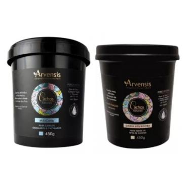 Imagem de Kit Arvensis Cachos Naturais Máscara Ondulados Geleia Suave