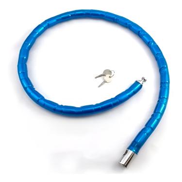 Imagem de Trava Segurança Bike 1 Metro Cadeado Corrente Antifurto