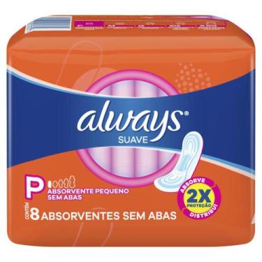 Imagem de Absorvente Always Super Proteção Suave sem Abas - 8 unidades