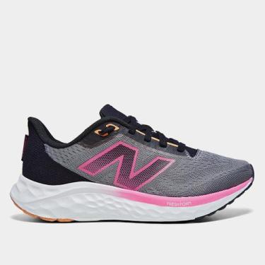 Imagem de Tênis New Balance Fresh Foam Arishi V'4 Feminino, Grafite, Rosa, 37