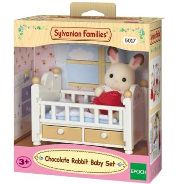 Imagem de Sylvanian Families Bebê Coelho Chocolate E Cama 5017 - Epoch