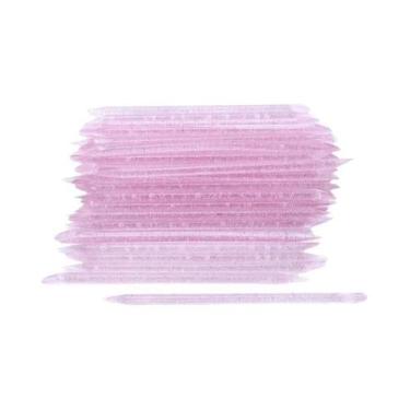 Imagem de Empurrador De Cutículas Reutilizável De Cristal Com Ponta Dupla 50 100