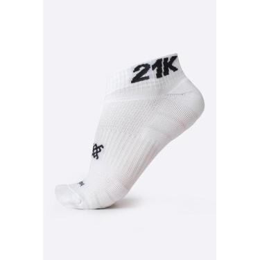 Imagem de Meia para Corrida HUPI Running Pro 21K Branco - Curta, UNICO, Branco