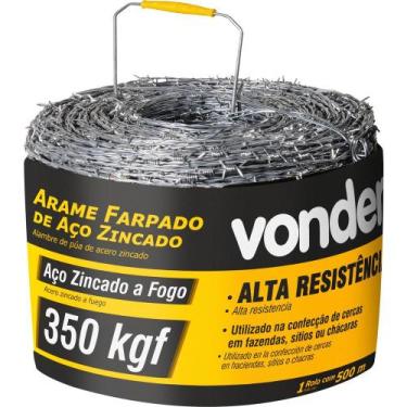 Imagem de Arame Farpado 350 Kgf 500 metros Vonder
