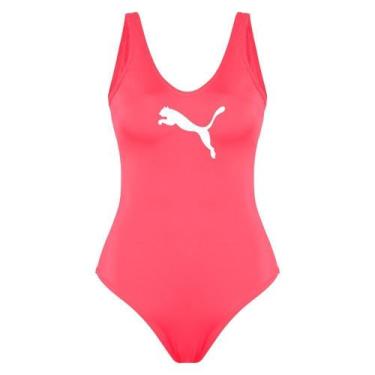 Imagem de Maiô Puma Clássico Feminino - Coral G, Coral, G