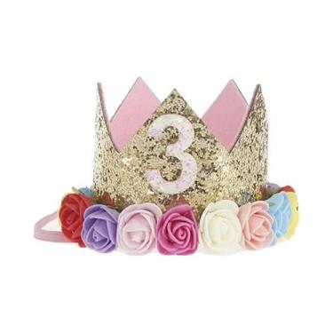 Imagem de Tiara De Princesa Para Bebê Menina, Chapéu De Festa De Aniversário De 