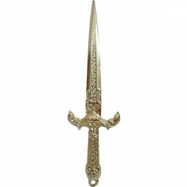 Imagem de Punhal Athame Fenix Wicca ou Ciganos 21cm - Dourado - Produtos para Ra