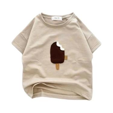 Imagem de Camisetas De Algodão Para Bebês, Meninos E Meninas, Camisetas De Verão