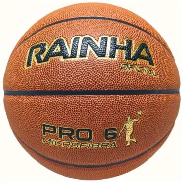Imagem de Bola de Basquete Rainha Oficial Pro 6 Microfibra Indoor - Tamanho Femi