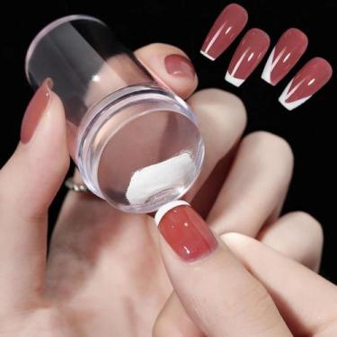 Imagem de Carimbo de Unha em Silicone Transparente Ferramenta para Nail Art Esta