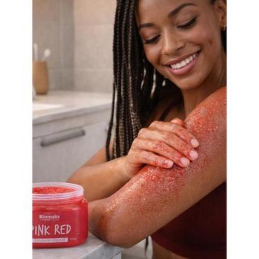 Imagem de Body Scrub Pink Red 300g Esfoliante Corporal Doce Frutado Rhenuks, 300