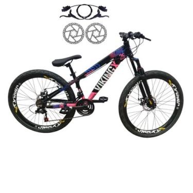 Imagem de Bicicleta Aro 26 Vikingx Tuff 25 Cambio Importado 24 Freio Hidraulico 