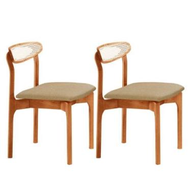 Imagem de Conjunto 2 Cadeira De Jantar Noronha Premium Moderna Mobília Ambar / I
