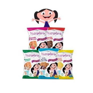 Imagem de Kit 10 Biscoitos Show da Luna Sem Glúten, Sem Leite e Sem Ovos Nutripleno - 30g