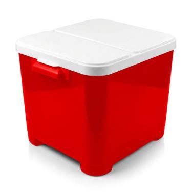 Imagem de Container Porta Ração 15 Kg Protege E Conserva Com Vedador Antiformiga
