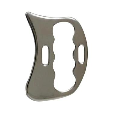 Imagem de Ferramenta De Massagem Portátil Em Aço Inoxidável Gua Sha Para Relaxam