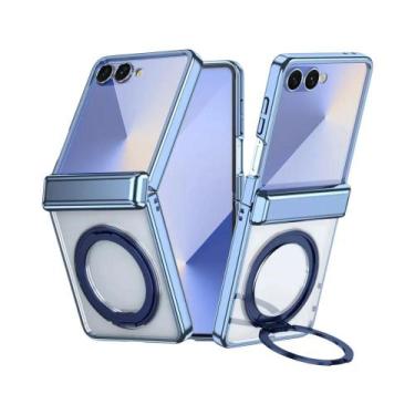 Imagem de Capa Transparente Magnética Magsafe Com Anel De Suporte Para Samsung G