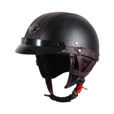 Imagem de Capacete De Moto Vintage Aberto Retrô Para Scooter UCHOOSE Alemanha, P