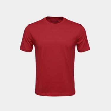 Imagem de Camiseta Masculina 100% Algodão Básica Premium Medson Cor:VermelhoTama