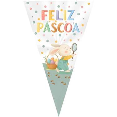 Imagem de Embalagem para TRUFA/CONE Cone Caca AOS OVOS 18X30CM PCT.C/50 - Xingo 