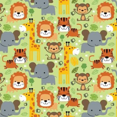 Imagem de Papel Presente Bobina Couchê 60CM. MOD.122 Bichinhos BO-100MTS - Gesse