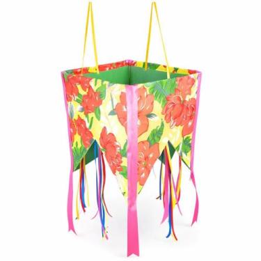 Imagem de Enfeite Junino Balão Artesanal de Chita Decoração São João - Festas e 
