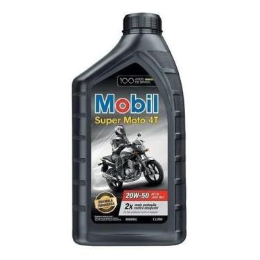 Imagem de Oleo mobil mineral super moto 4tempo 20w50 sl 1 litro