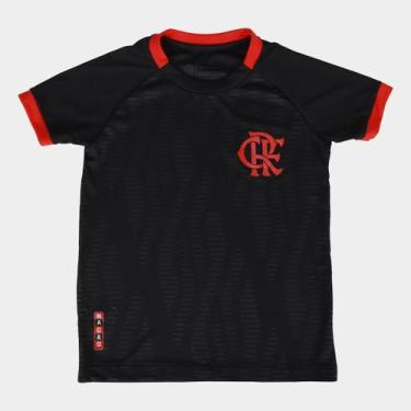 Imagem de Camiseta Infantil Flamengo - Betel Sport, Preto, 4A