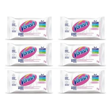 Imagem de Kit C/6 Tira Manchas Para Roupas Vanish Super White 75g