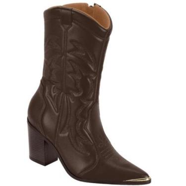 Imagem de Bota Vizzano 3113.101 Country Feminina, Cafe, 37