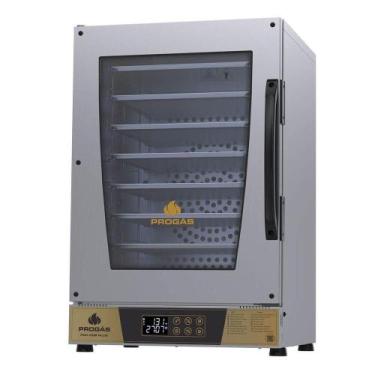 Imagem de Forno Turbo Elétrico Progás Prp-008 Plus Dourado 8 Esteiras Com Vapor 