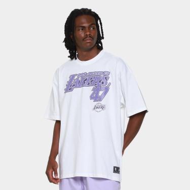 Imagem de Camiseta NBA Los Angeles Lakers Mitchell & Ness Crowd Masculina-Masculino