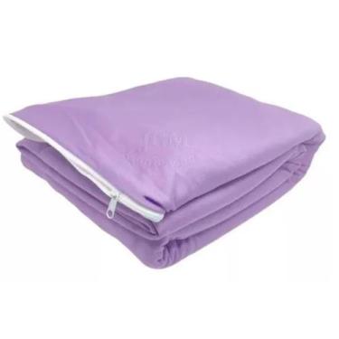 Imagem de Capa De Colchão Para Cama Queen Com Ziper em Malha Gel Elástica Macia 